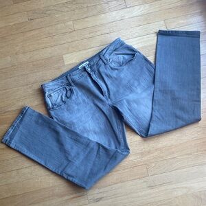 Warp & Weft Mens 34x32 Slim Fit Gray Denim Jeans Amsterdam Smoke Wash